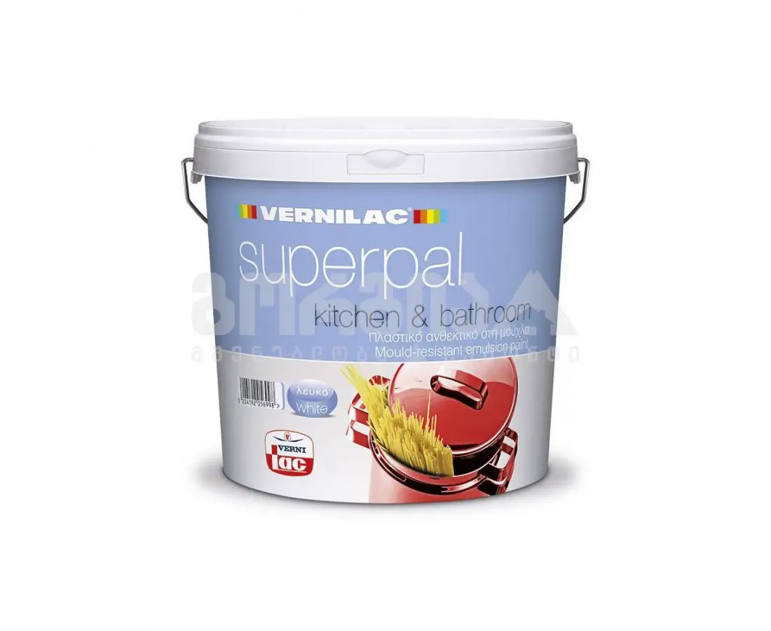 წყალემულსია SUPERPAL KITCHEN&BATHROOM No.8505 3ლ. — ინტერიერის საღებავი